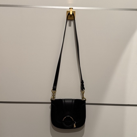 See by Chloe black leather and suede crossbody - Picture 2 of 12